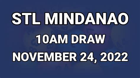 stl mindanao result today 10am